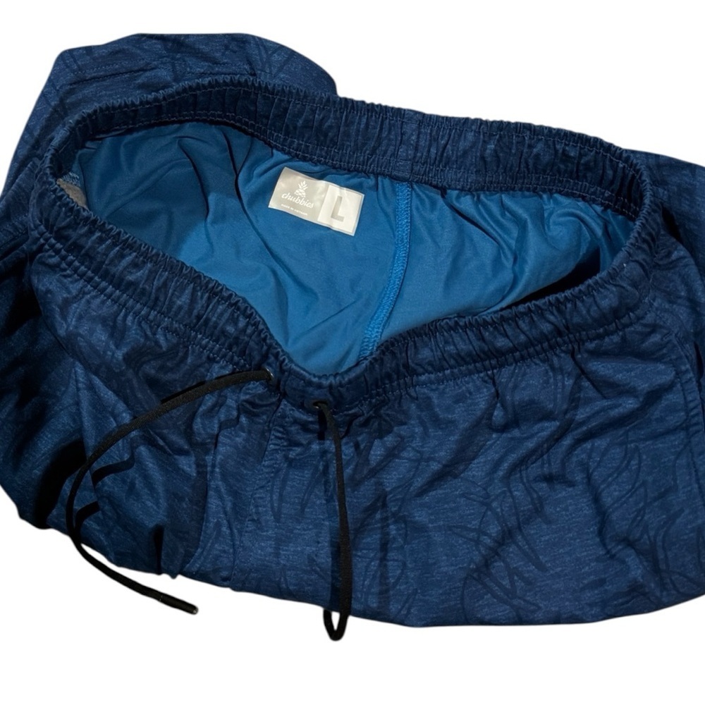 Chubbies Blue Performance Athletic Shorts Size Large Drawstring - Picture 4 of 10